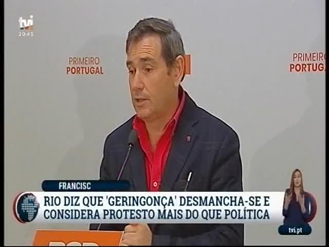 resultados. Declarações de Rui Rio, presidente do PSD.
