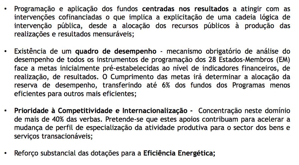 ENFOQUE Meios de Financiamento Nacionais e