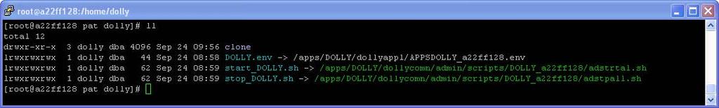 Environment i "custom" datoteke U /home/dolly (/home/${smallsid}) direktoriju trebaju biti kreirani simbolički linkovi koji pokazuju