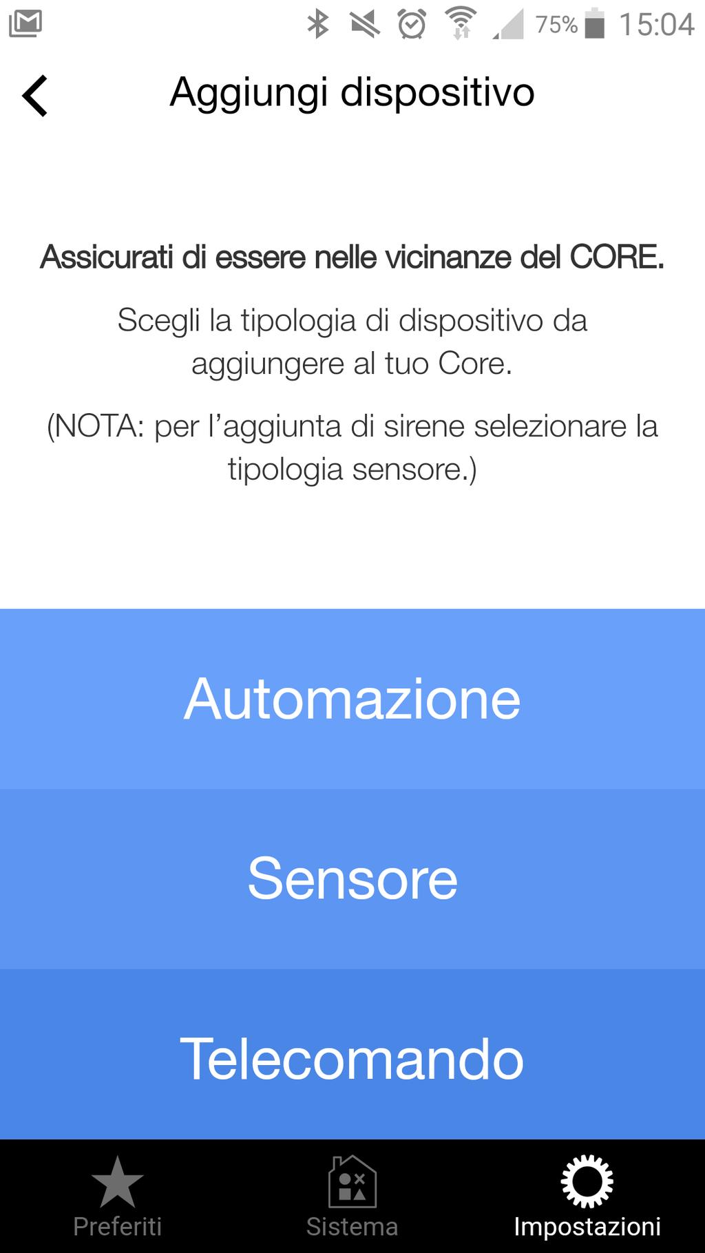 (somente com CORE) ADICIONAR UM DISPOSITIVO DE AUTOMAÇÃO Automações disponíveis Nome Nova automação Nova automação [Nome-automação] Salvar Tabela 3 Nova automação Para adicionar uma nova automação,