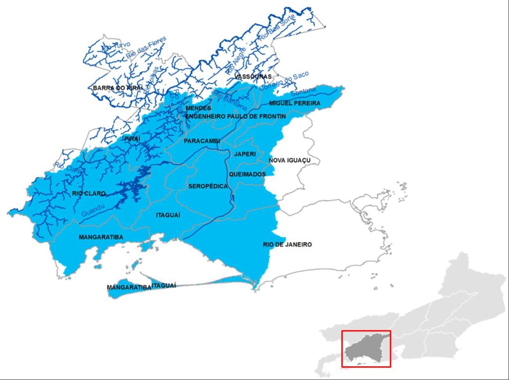 Figura 1. Mapa da Região Hidrográfica II.