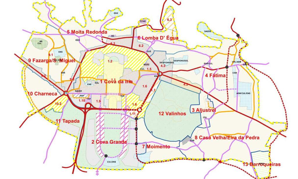 Área do Plano de Urbanização de Fátima