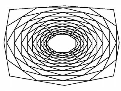 oligono oligonoorontomedio(oligono ); Função que devolve um segundo polígono derivado de, de tal modo que seus vértices são obtidos pelos pontos médios dos lados do primeiro polígono.