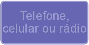 Telefone, celular ou rádio Sirenes fixas