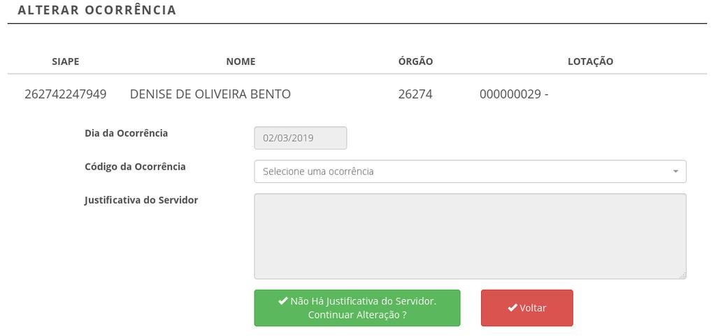 8. Frequência - Acompanhar no SISREF UFU Ao selecionar Registrar por Dia,