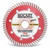 FERRAMENTAS DE CORTE Disco Diamantado para Porcelanato Plus - Turbo (Extrafino) Disco Diamantado para Porcelanato Plus - Liso (Extrafino) Aplicação: