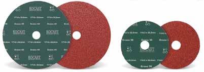 FERRAMENTAS DE CORTE Disco de Lixa 114,3 x 22,2mm (4.1/2 x 7/8 ) Aplicação: metais em geral Apresentação: pacote com 25 peças Medida Gr Peças por Embal.