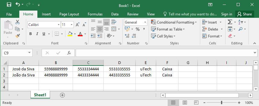 2.6. Mailing Menu Callcenter Mailing Lista tds s mailings que já fram imprtads para sistema.