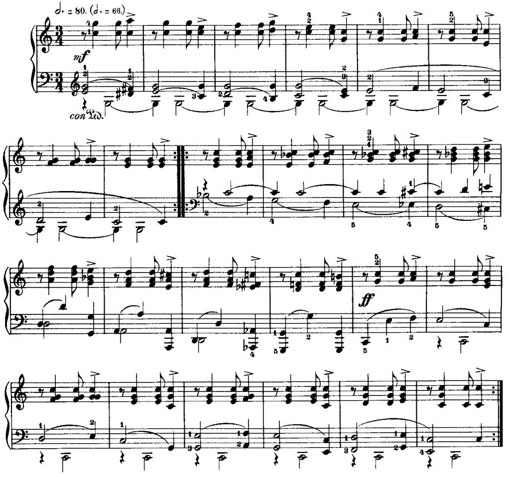3 Considerando as peças musicais abaixo [A] e [B] respectivamente, Ritter vom steckenpferd e Von fremden ländern und