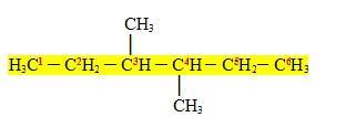 Cadeia principal A cadeia principal deve ser aquela que: a) Tiver a maior quantidade de carbonos em sequência, O que fica de fora de cadeia principal deve ser considerado radical.