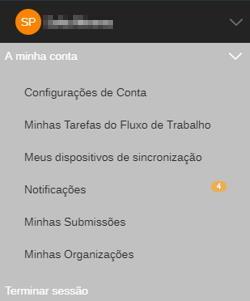 Identificação do utilizador autenticado na plataforma eaa; 3. Minha Conta disponibiliza a informação do utilizador num único local, de fácil utilização. 4.