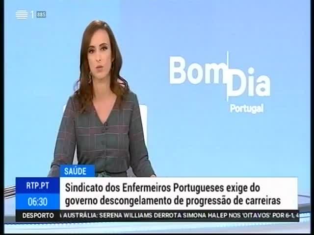 A46 RTP 1 Duração: 00:00:23 OCS: RTP 1 - Bom Dia Portugal ID: 78684097 22-01-2019 06:30 Greve dos enfermeiros http://pt.cision.com/cp2013/clippingdetails.aspx?