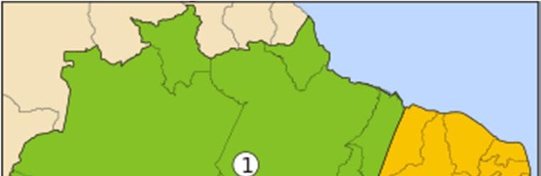 QUEST 6 (C 2019) Os mapas abaixo mostram duas propostas de Regionalização do Brasil.
