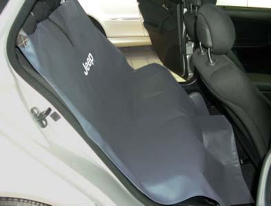 Cobertura de assento para JEEP ref. D-S 15 JE A cobertura de assento evita fiavelmente manchas nos assentos dianteiros. De forte couro artificial cinzento.