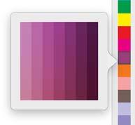 Escolher cores Uma paleta de cores é uma coleção de amostras de cores.