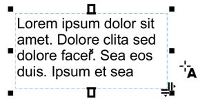 Texto Há dois tipos de texto que podem ser adicionados a desenhos: texto de parágrafo (1) e texto artístico (2).