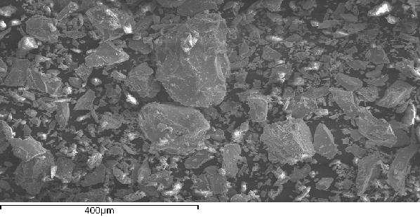 Microscopia Eletrônica de Varredura (MEV/EDS) da liga A liga, a hematita e o óxido de cromo também foram analisados por microscopia eletrônica de varredura.