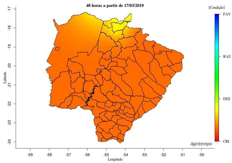 A porcentagem de área plantada no estado na safra 2018/2019, encontra-se superior em aproximadamente 8,6% pontos percentuais, em relação à safra 2017/2018, para a data de 15 de março.