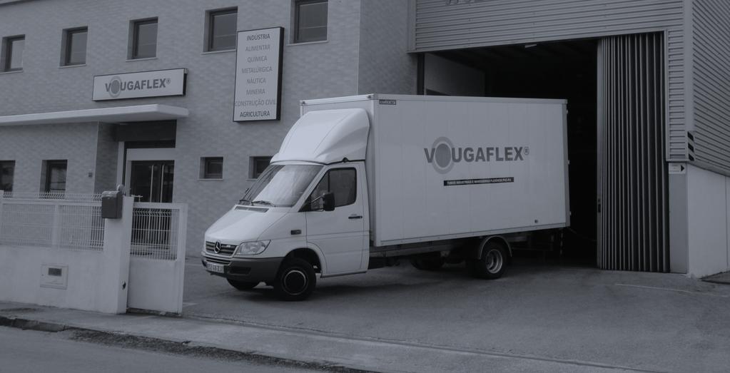 A EMPRESA Fundada em 2002, a VOUGAFLEX é uma organização empresarial portuguesa, sediada no distrito de Aveiro, que se dedica à comercialização e distribuição de tubos e mangueiras flexíveis, e