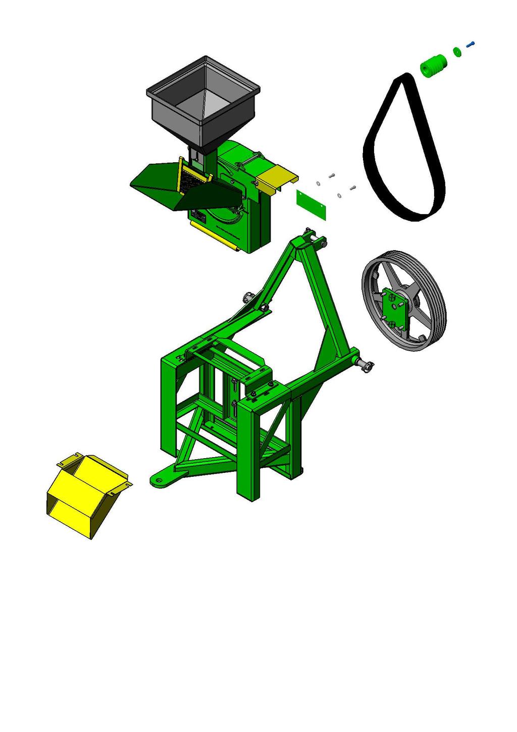 8 9 7 0.0090 Desintegrador JF0/JF0D Standard 0.0 Acessório para Trator Universal 0.090789 Polia de 80mm CA Desintegrador JF0 0.07 Arruela da Ponta de Eixo 0.000 Parafuso Sextavado Ø7/ x / UNF RE Gr 0.