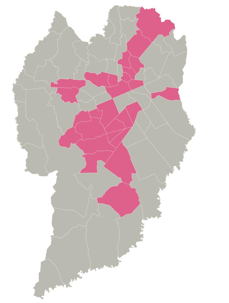 ALUGUEL MAPA DE CALOR DA VARIAÇÃO DE PREÇOS RANKING BAIRRO VARIAÇÃO ANUAL MAIOR AUMENTO Ahú Juvevê Xaxim 17% 16% 23% ZONA MÉDIA Capão Raso Á gua Verde Centro Cívico Pinheirinho 7%