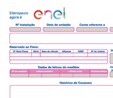 Entenda sua conta 2. Número de instalação. Com ele, você solicita nossos serviços 4. Data em que o leiturista vai até seu imóvel para efetuar a leitura 8. Histórico de consumodos últimos 12 meses 9.