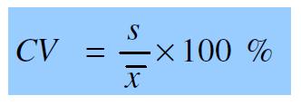 MEDIDAS DE DISPERSÃO Coeficiente de Variação medida de dispersão relativa