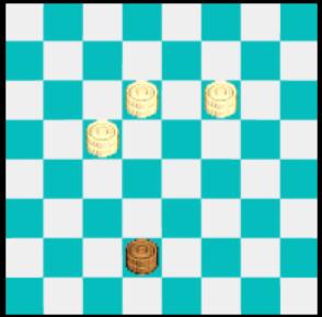 4. No jogo de damas, o tabuleiro e dividido igualmente em 64 casas  quadradas. O tabuleiro de damas, 