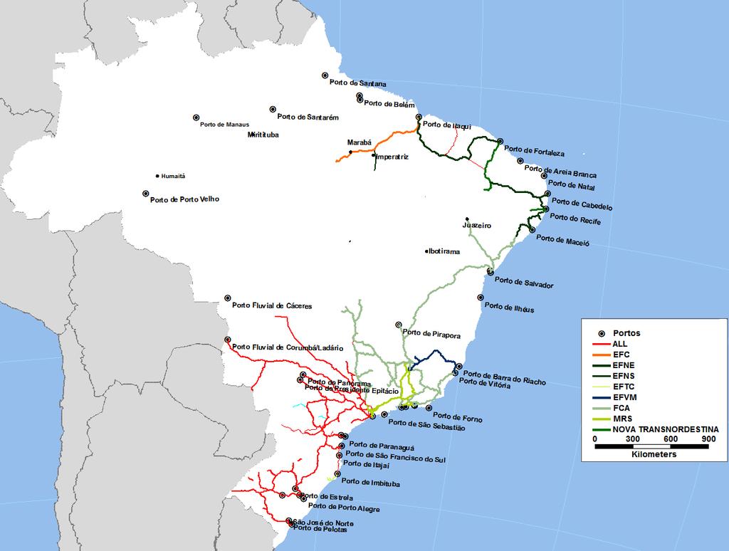 Impatos Eonômios da Reente Polítia de Revisão Tarifária do Setor erroviário de Carga no Brasil (203-2025) CEDEPLAR/UMG TD 496(203) Similarmente, a ANUT (2007) quanto o IPEA (200) têm apontado que as