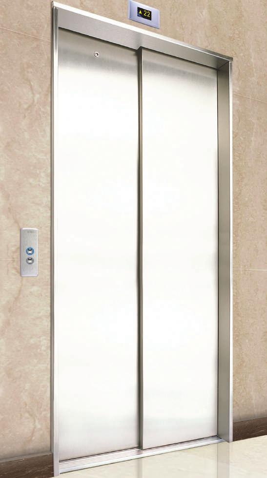 Portas de Andar PORTA SLIM Com marco estreito em aço inox escovado Painel de Porta: AP-10 Marco de Porta: AP-20 Com marco estreito em aço pré-pintado Painel de Porta: STD Marco de Porta: