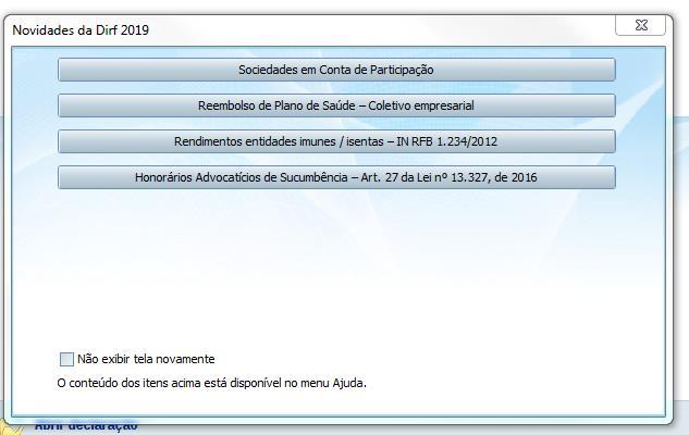 4. Processo Consultas e Relatórios Objetivo Englobar os tipos de consultas e relatórios de informações implementadas na rotina DIRF. 4.1.