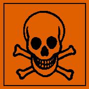 2.2. Elementos apropriados de rotulagem Rotulagem segundo as Diretivas 67/546/CEE ou 1999/45/CE Símbolos de perigo : T+ - Muito tóxico C - Corrosivo 2.3.
