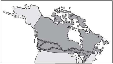 2ª Questão: Considere as afirmativas sobre o mapa ferroviário do Canadá. I. As ferrovias aproveitaram as áreas de planícies e localizam-se nas áreas onde o clima é menos rigoroso. II.