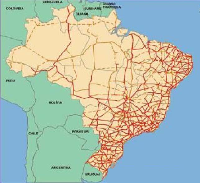 Rede Rodoviária Brasileira Fonte: