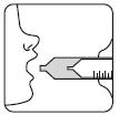 7) Introduza o dosador na boca e pressione devagar o êmbolo para que o líquido não saia com muita força (Figura 7). Lave bem o dosador após a utilização.
