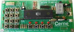 Leds Varredura de teclas Kit 8051LAB Microcontrolador AT89S8252