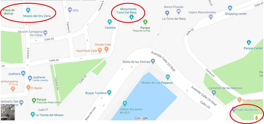 19 de janeiro - Sexta-feira - Acordar bem cedinho para poder explorar a Ciudad Amurallada - pegar táxi ou Uber até a Torre del Reloj - se quiser pode fazer o passeio de carruagem - Vista do Hotel