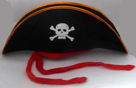 23cm 317-330 Chapéu pirata com faixa