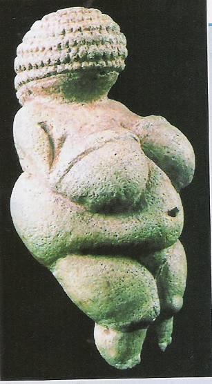 Qual o ideal de beleza pré-histórico? Representa uma mulher fertilizada. Por que a Vênus de Willendorf tem essas formas?