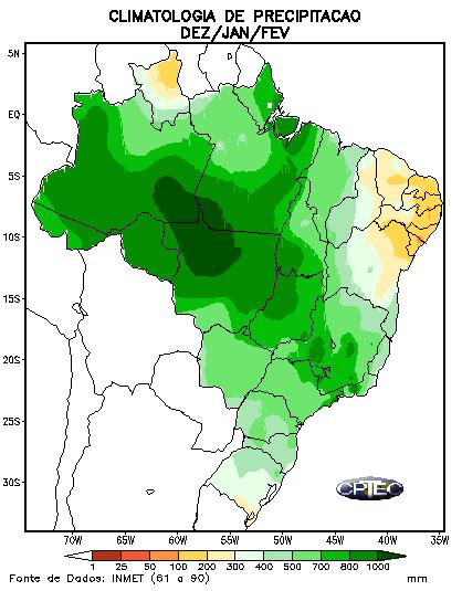 Ano com tendência de El Ninõ MATOPIBA e o norte de MG terá baixa precipitação no primeiro trimestre de 2019; Centro Oeste terá boas precipitações no próximo trimestre; Jan/Fev deverá