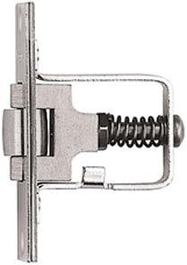 Para uso em portas pivotantes ou vai-e-vem > > Regulagem de 2 a 11 mm > > Frente: 22 mm FECHO ROLETE SEM REGULAGEM > >