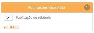 o Publicações Recebidas: neste quadro serão apresentadas as publicações e comunicados feitos pelo escritório a você (limitada às três últimas), como por exemplo: publicação de guias para pagamento,