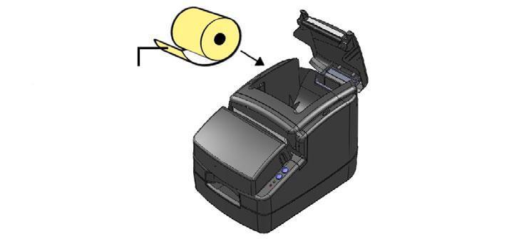 Levante a tampa superior da impressora.