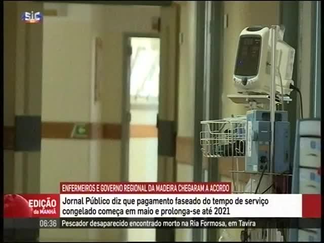 regional da Madeira chegou a acordo com os enfermeiros.