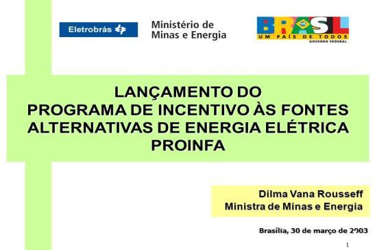 Energias Renováveis: Incentivos Regulatórios (03/03)