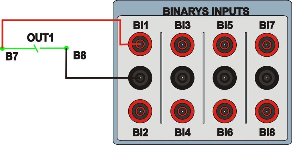 1.3 Entrada Binária Ligue a entrada binária do CE-6006 à saída binária do relé. BI1 ao pino B07 e seu comum ao pino B08; A figura a seguir mostra os detalhes dessas ligações. Figura 3 2.