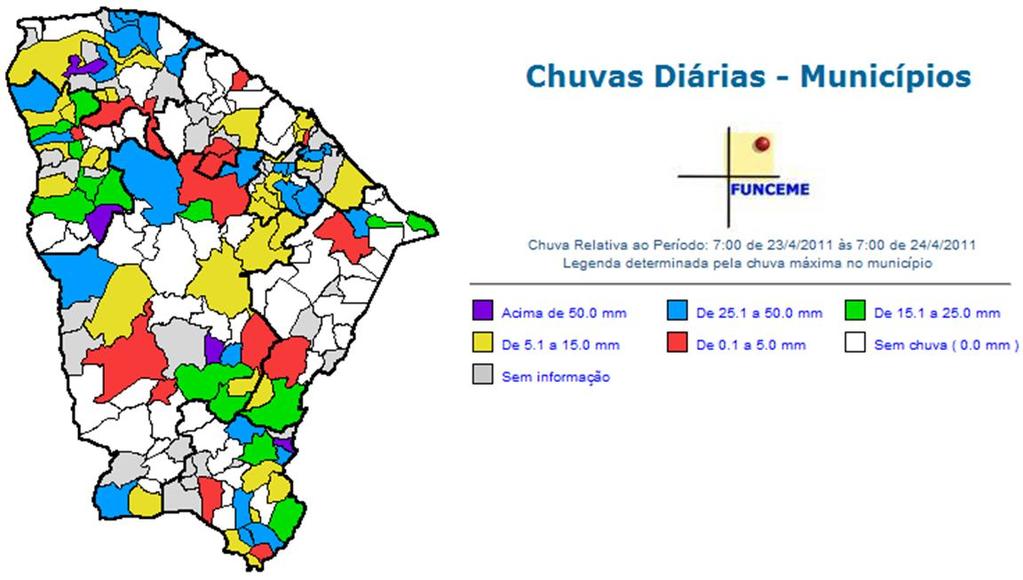 Além disso, as análises dos campos meteorológicos mostravam que um escoamento de leste favorecia a penetração de umidade sobre o continente.