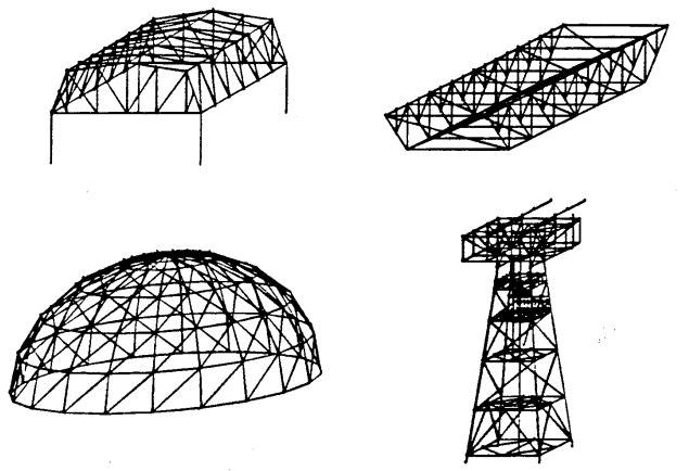 30 Fgura 3 Eemplos de projetos baseados no modelo de barras Fonte: Martha (994). Outra smplfcação de geometra mportante é a que ocorre no estudo dos elementos de placas e cascas.