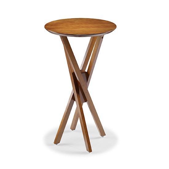 imbuia Dimensões: Base da mesa: Altura X Largura X Profundidade 107cm X 70cm X 70cm. Diâmetro do tampo: 70cm Especificação do produto: Estrutura em madeira maciça Tauari.