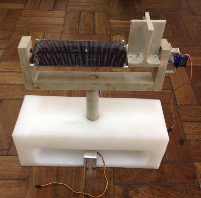 Figura 1. Protótipo desenvolvido no Solidworks O material utilizado para a construção do suporte foi o polietileno.